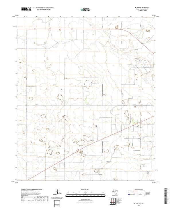 Plains NW topographic map thumbnail