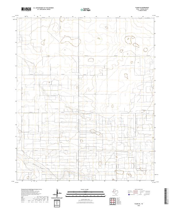 Plains SE 2022 topographic map thumbnail
