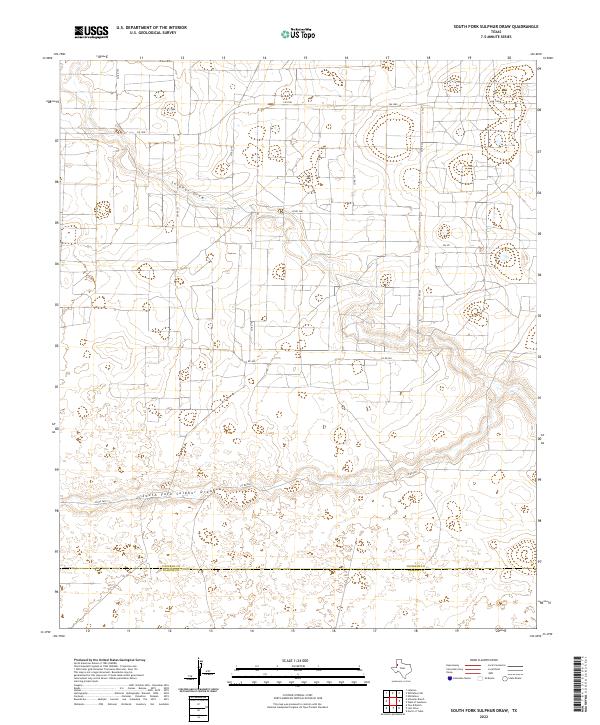 South Fork Sulphur Draw topographic map thumbnail