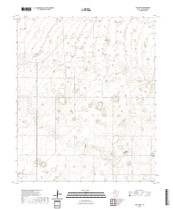 Lost Draw topographic map thumbnail