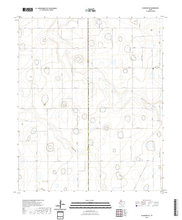 Plainview SE topographic map thumbnail