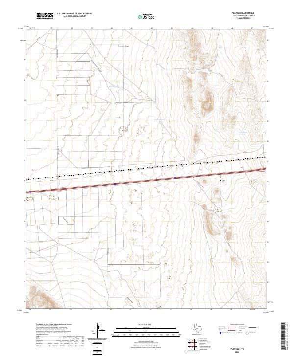 Plateau topographic map thumbnail