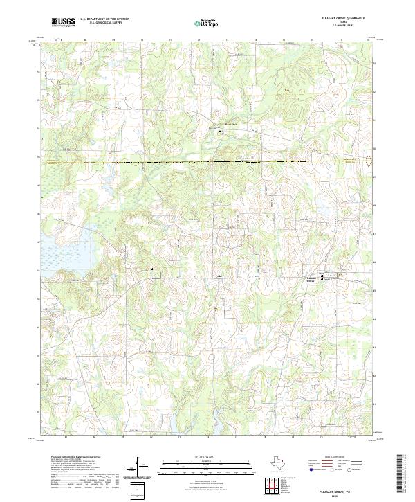 Pleasant Grove topographic map thumbnail