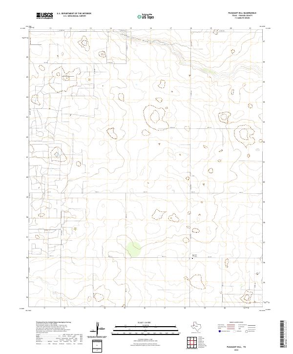 Pleasant Hill 2022 topographic map thumbnail