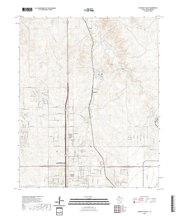 Pleasant Valley topographic map thumbnail