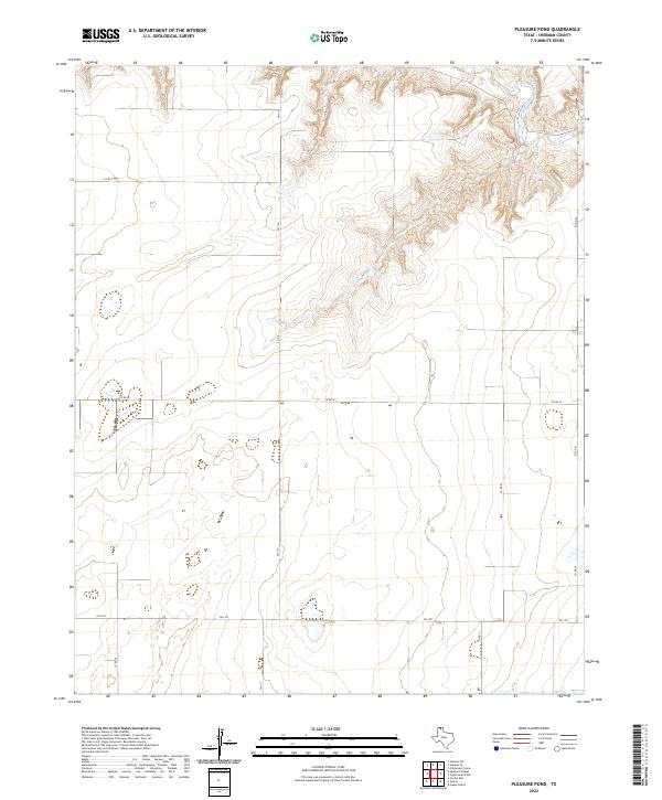 Pleasure Pond topographic map thumbnail