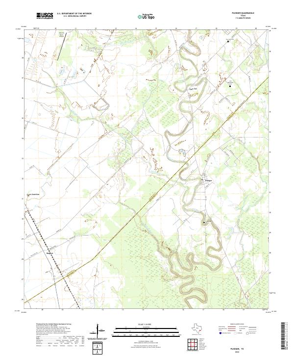 Pledger topographic map thumbnail