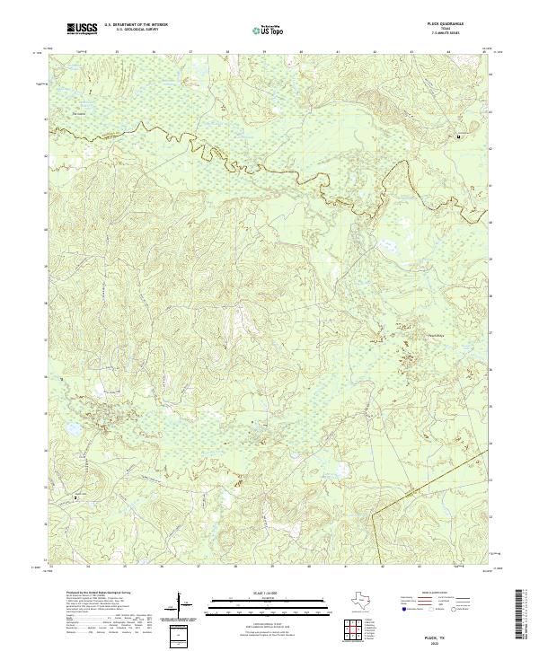 Pluck topographic map thumbnail