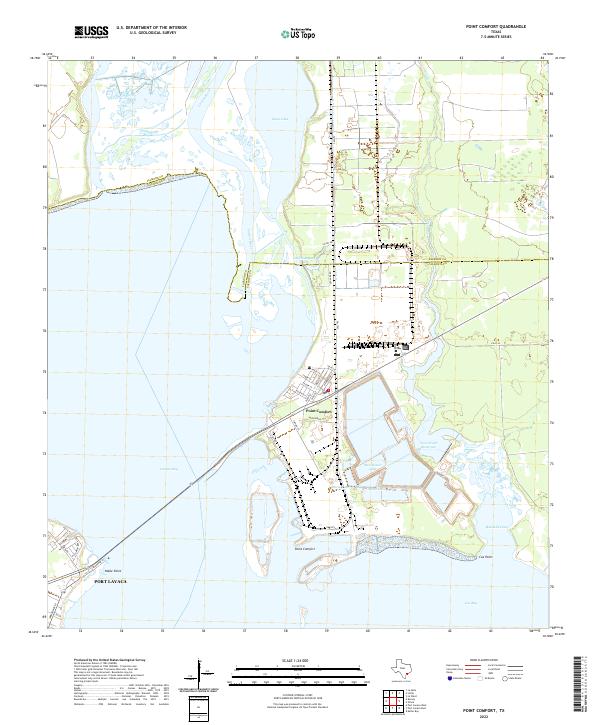 Point Comfort 2022 topographic map thumbnail