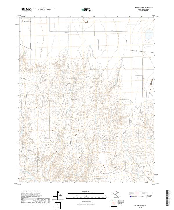 Pollard Creek topographic map thumbnail