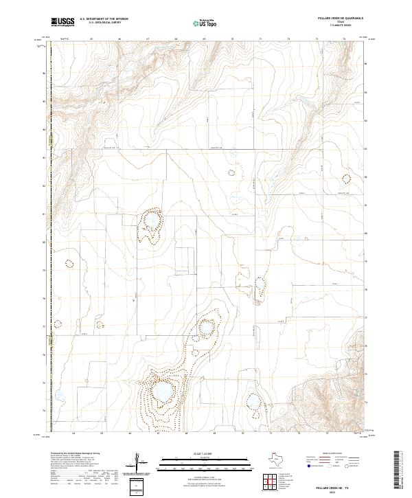 Pollard Creek NE topographic map thumbnail