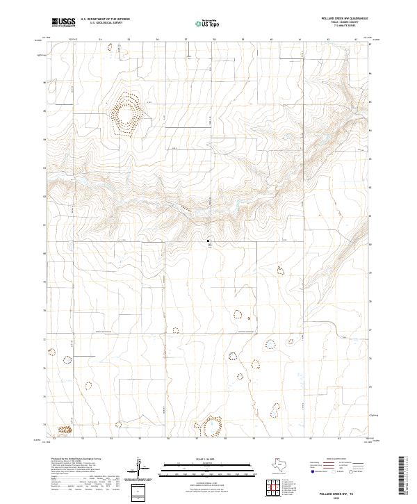 Pollard Creek NW topographic map thumbnail