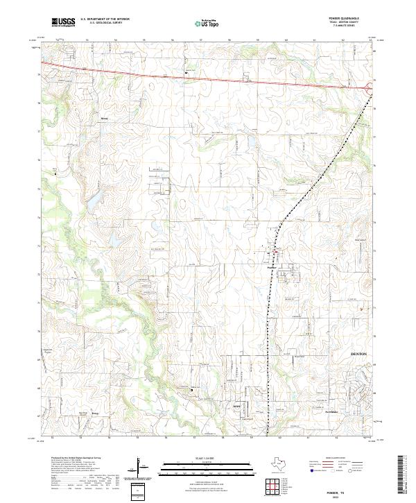 Ponder 2022 topographic map thumbnail