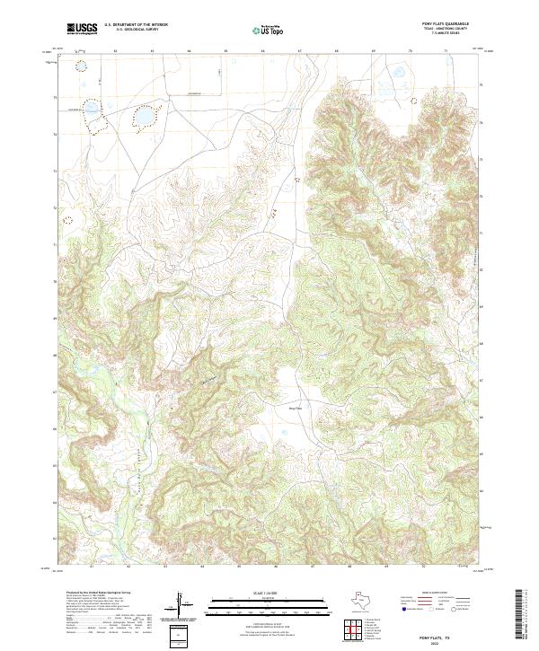 Pony Flats 2022 topographic map thumbnail