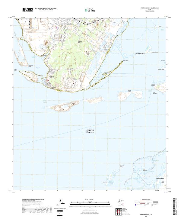 Port Ingleside topographic map thumbnail