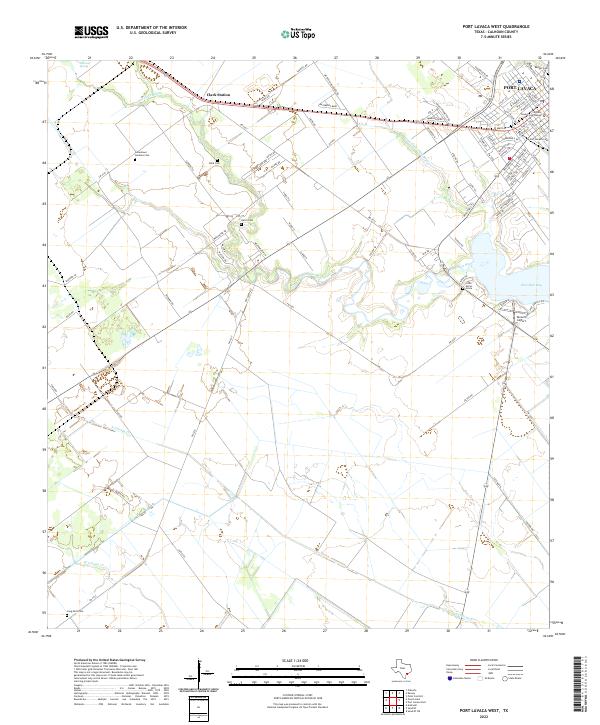 Port Lavaca West topographic map thumbnail