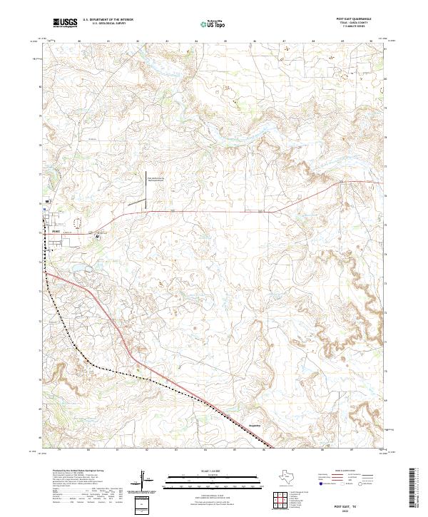 Post East topographic map thumbnail