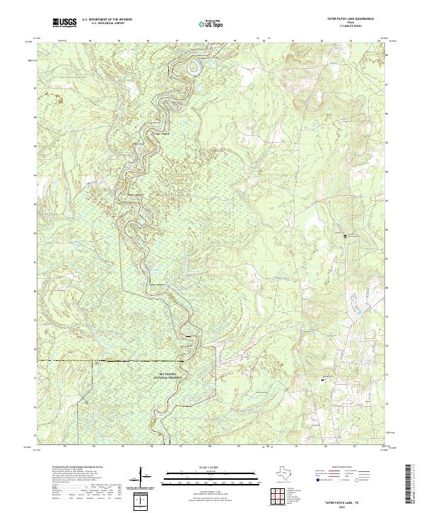 Tater Patch Lake topographic map thumbnail