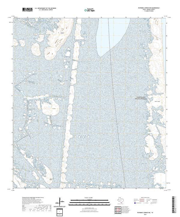 Potrero Lopeno NW 2022 topographic map thumbnail