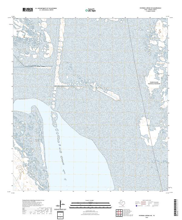 Potrero Lopeno SW topographic map thumbnail