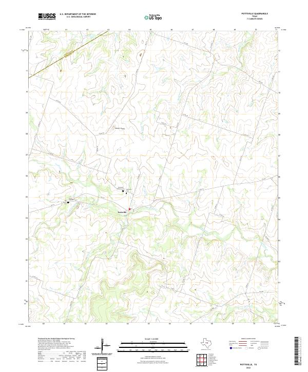 Pottsville topographic map thumbnail