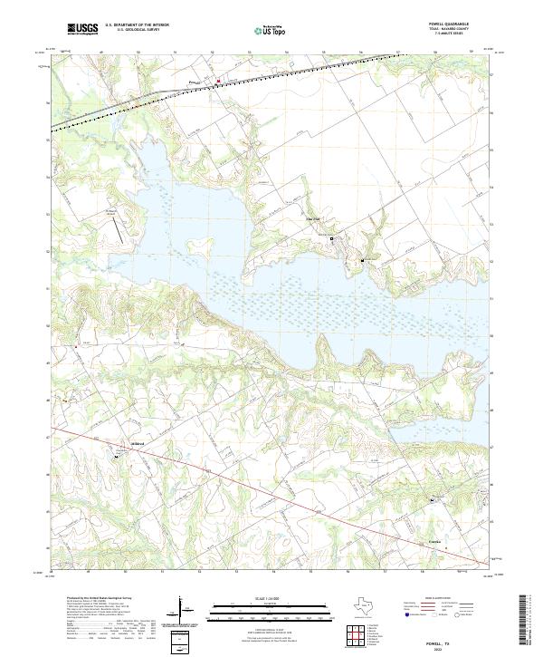 Powell topographic map thumbnail