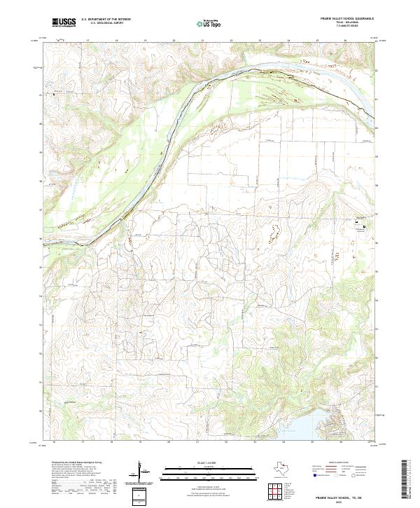 Prairie Valley School topographic map thumbnail