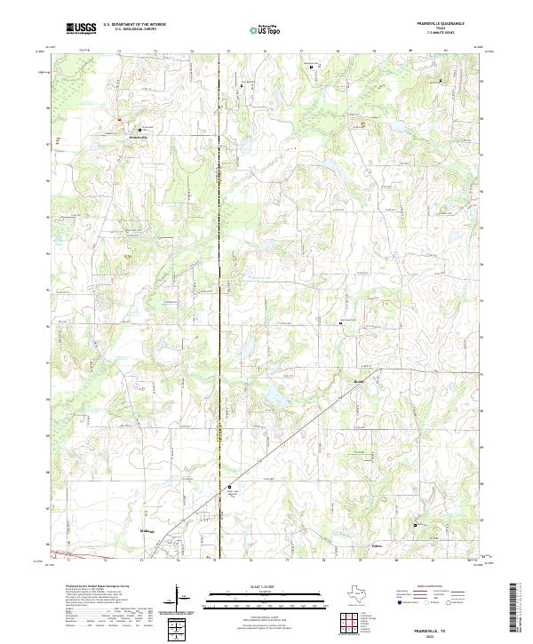 Prairieville topographic map thumbnail