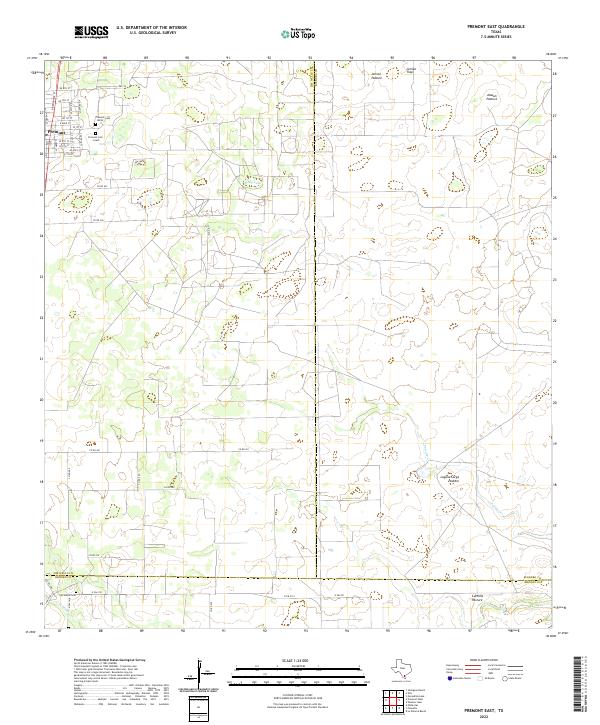 Premont East topographic map thumbnail