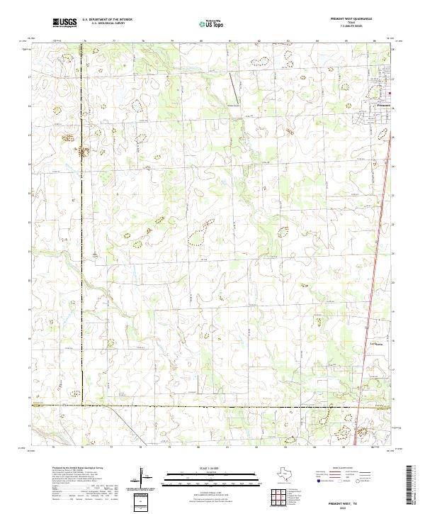 Premont West topographic map thumbnail