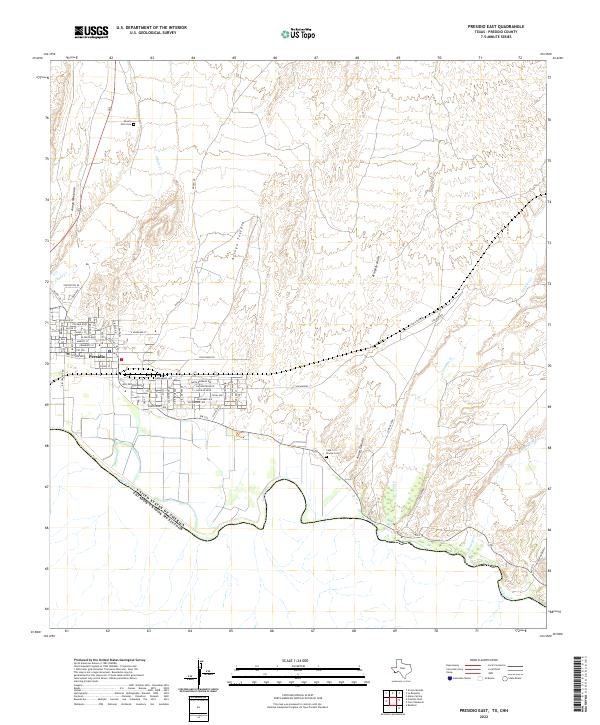 Presidio East topographic map thumbnail