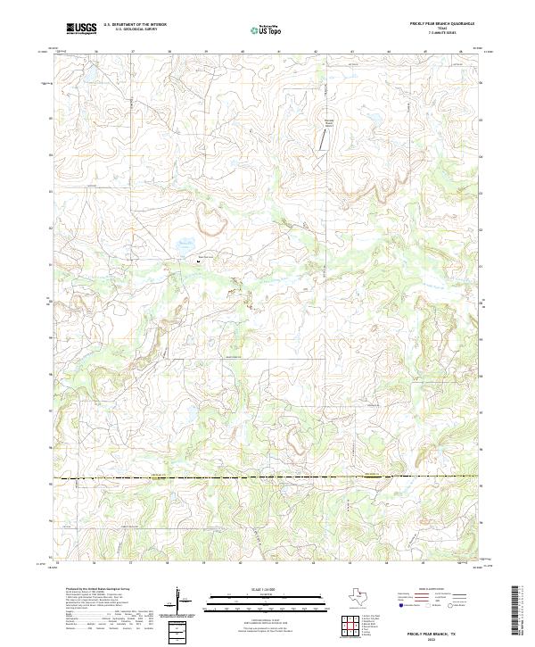 Prickly Pear Branch topographic map thumbnail