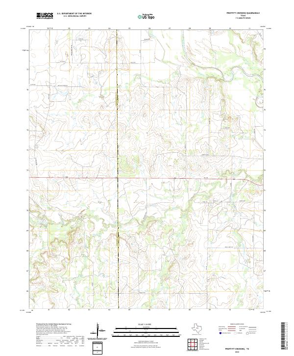 Proffitt Crossing 2022 topographic map thumbnail
