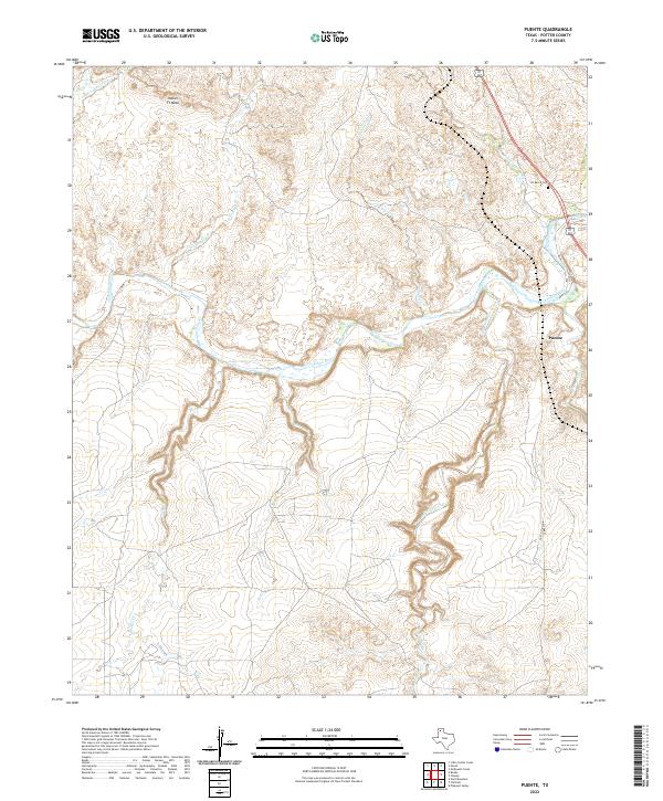 Puente topographic map thumbnail