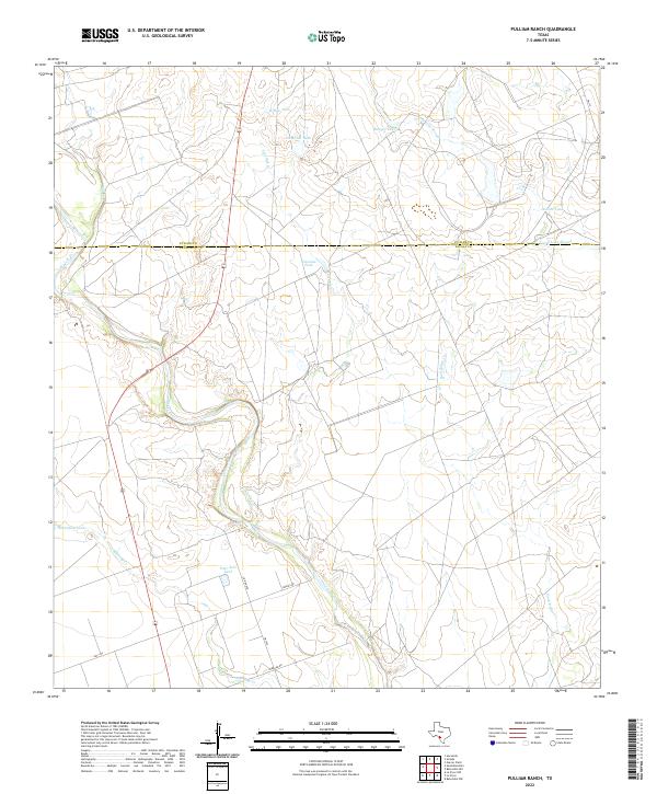 Pulliam Ranch topographic map thumbnail
