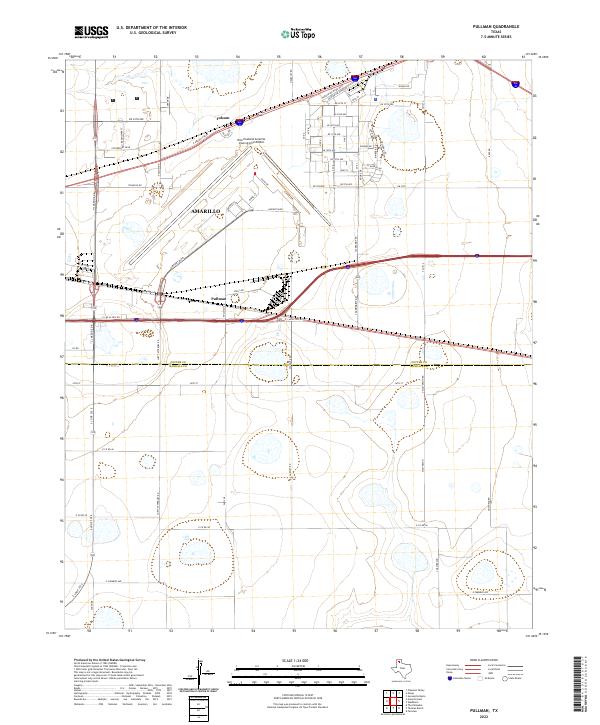 Pullman 2022 topographic map thumbnail