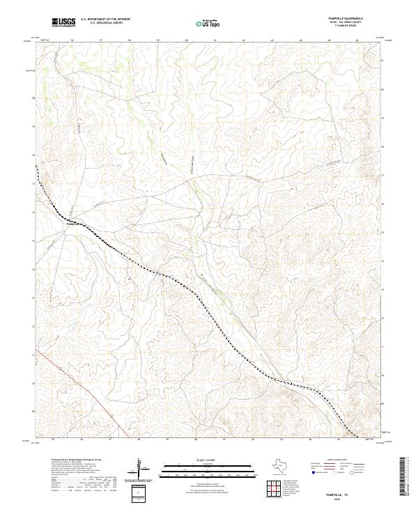 Pumpville topographic map thumbnail