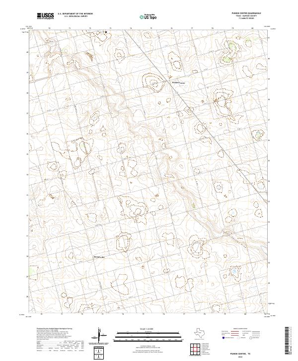 Punkin Center topographic map thumbnail