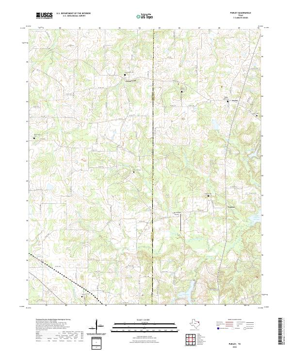 Purley 2022 topographic map thumbnail
