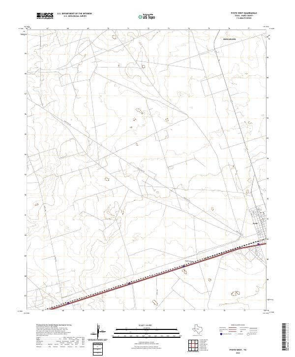 Pyote West topographic map thumbnail