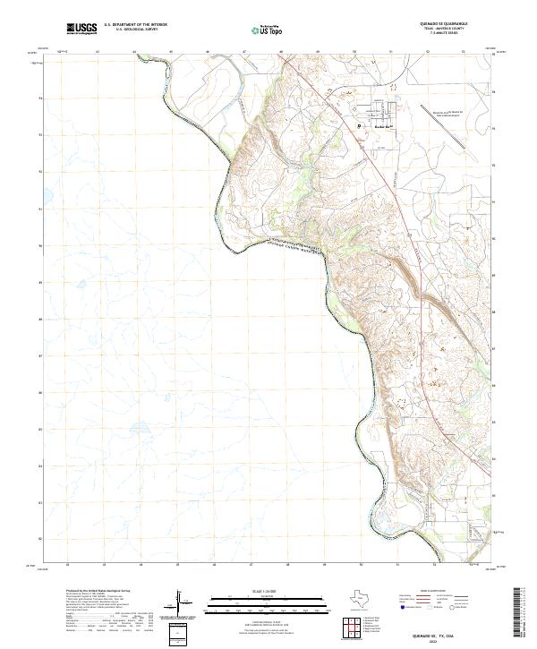 Quemado SE topographic map thumbnail