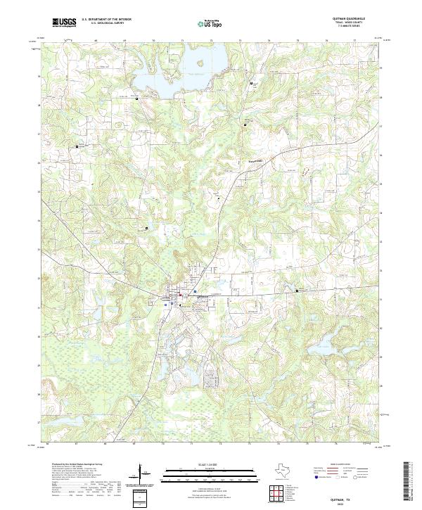 Quitman 2022 topographic map thumbnail