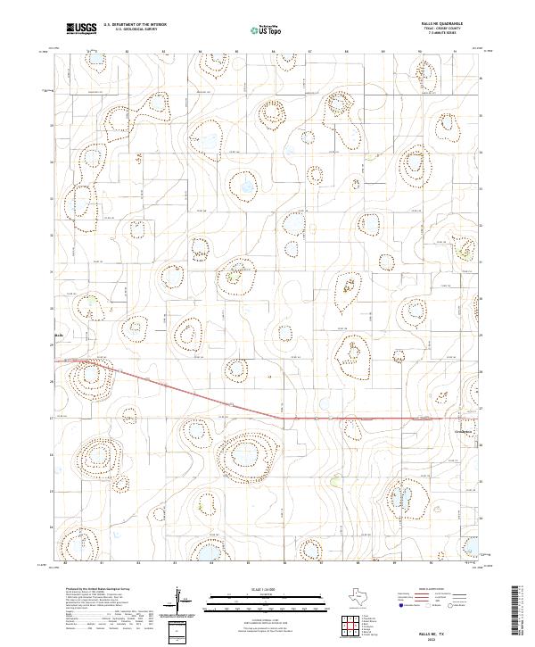 Ralls NE topographic map thumbnail