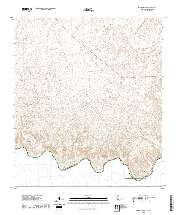 Ramsey Canyon 2022 topographic map thumbnail