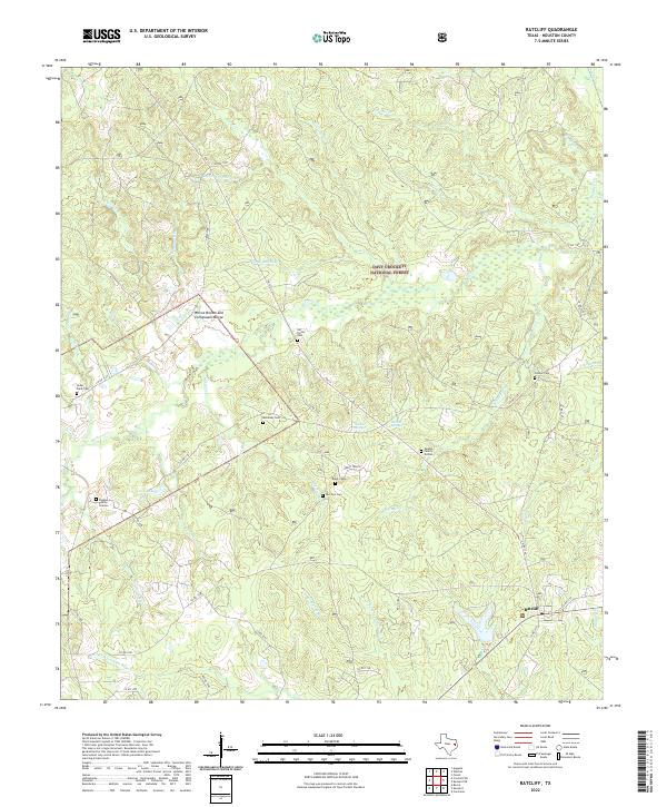 Ratcliff topographic map thumbnail