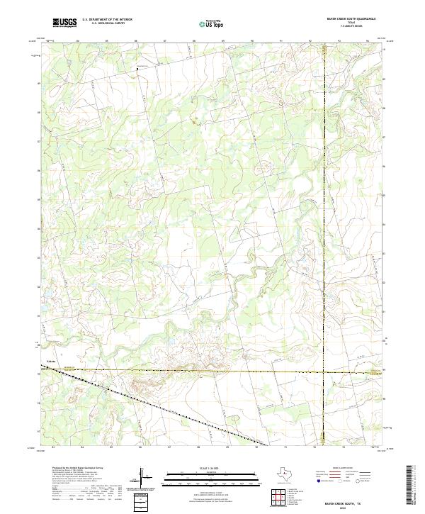 Raven Creek South topographic map thumbnail