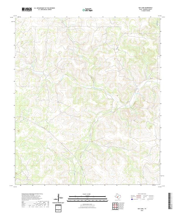 Ray Lake topographic map thumbnail