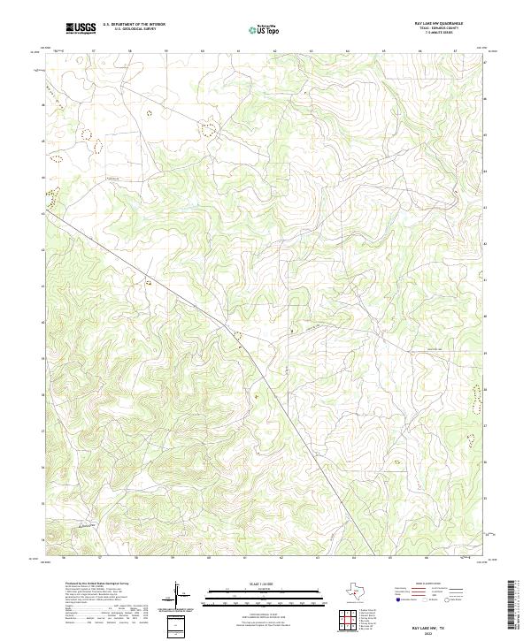Ray Lake NW 2022 topographic map thumbnail