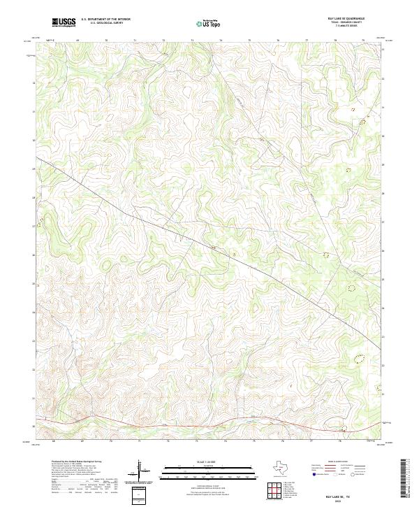 Ray Lake SE topographic map thumbnail