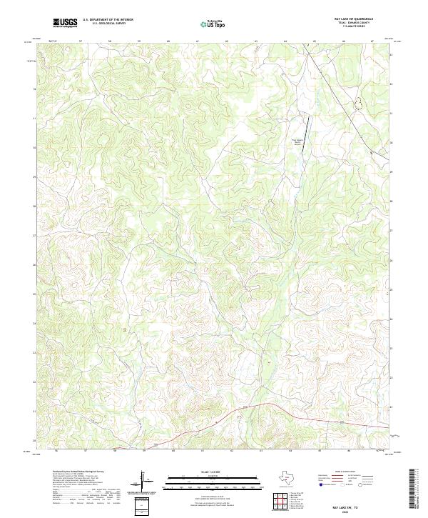 Ray Lake SW 2022 topographic map thumbnail